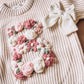 Floral letter sweater preorder