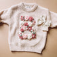 Floral letter sweater preorder